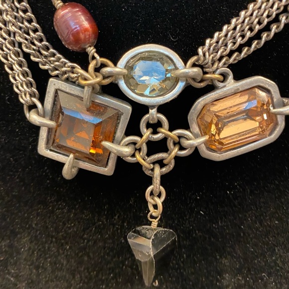 Gorgeous Necklace!!! Multi colored stones - Picture 2 of 6